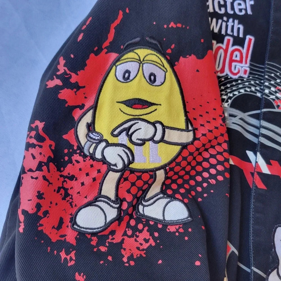 Vintage JH Design M&Ms Racing Jacket Character with Attitude Youth Size L 9-10 - Picture 12 of 16